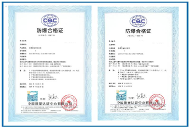CQC Explosion proof Certificate Processing